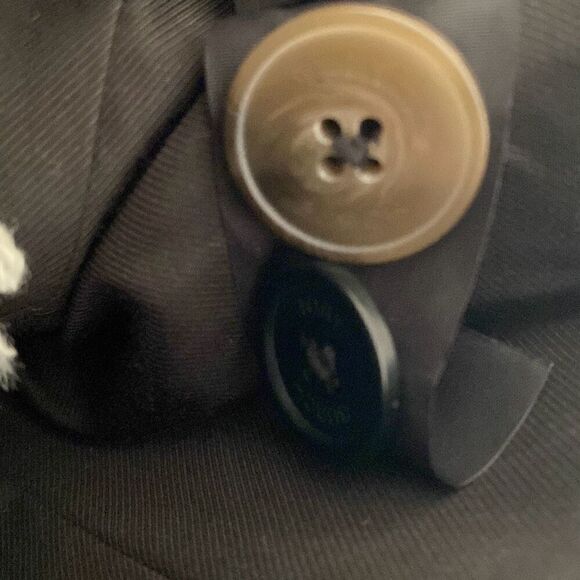 NWT Tory Burch Sammy Herringbone Tweed Raw Edge Double Breast Jacket Sz 8 - Picture 12 of 13